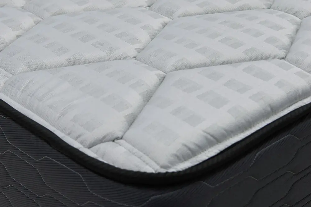 Close-up of a quilted mattress top