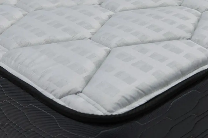 Close-up of a quilted mattress top